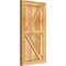 Ekena Millwork Framed Board-n-Batten Shutters w/Z-Bar, Rough Sawn Western Red Cedar, 16 1/8W x 29H, PR RBF06Z16X029RWR - alternate 2